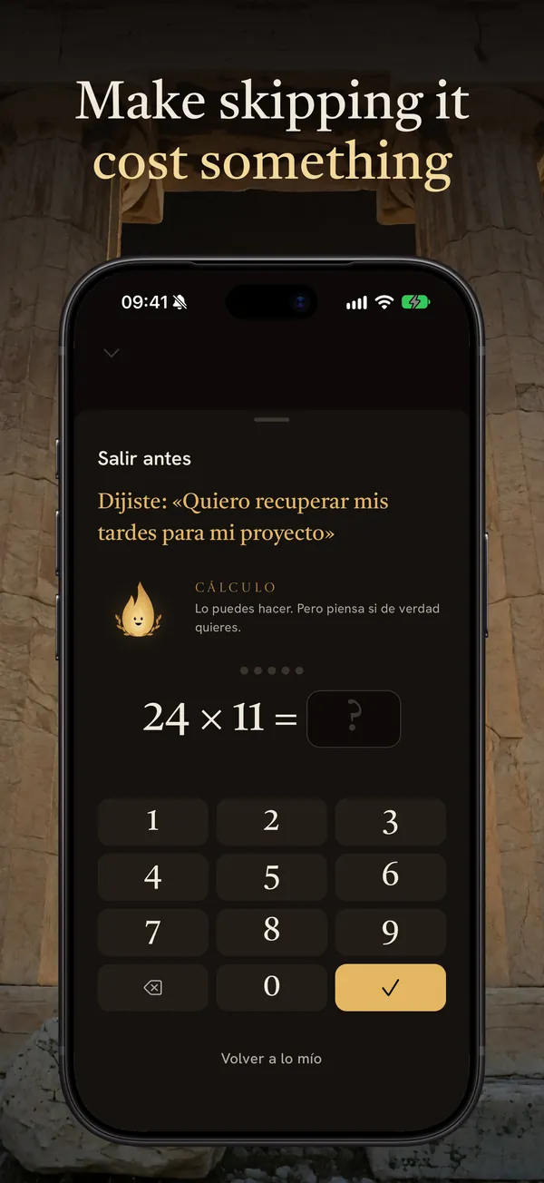 The challenge to skip a block: a multiplication with its keypad